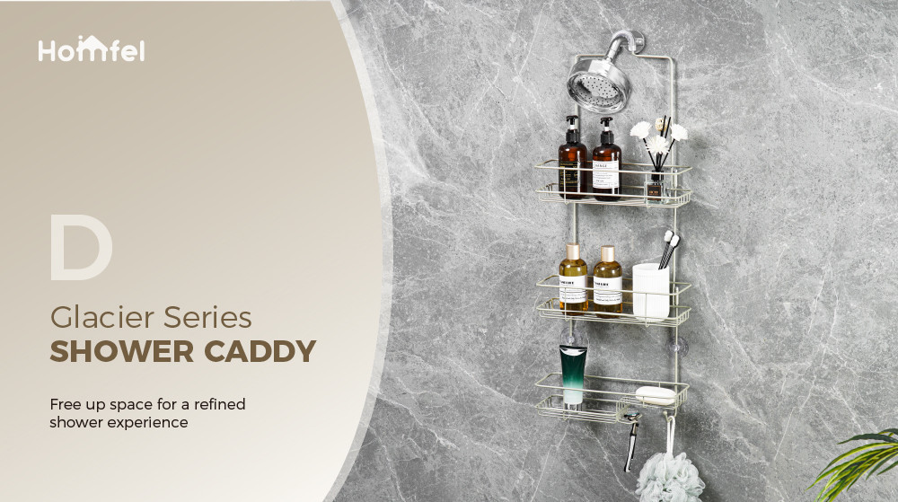 Hanging Bathroom Organizer Shower Shelf for Inside Shower No Drilling Racks Over Showerhead Rack Shower Caddy
