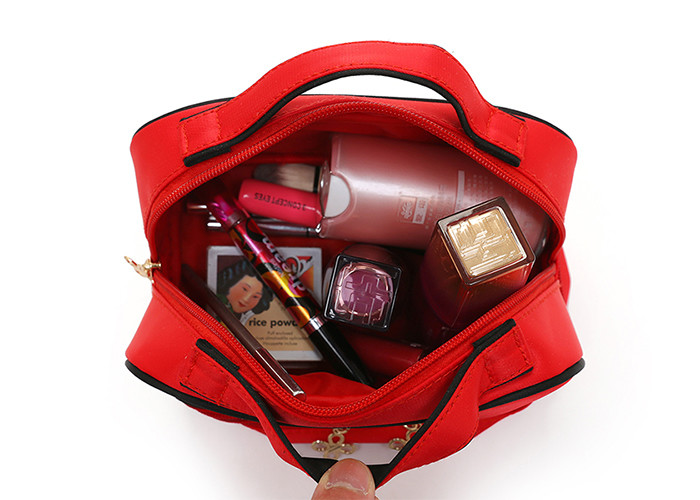 Convenient Extra Large Toiletry Bag Nylon Material With Bulit - In Small Mirror