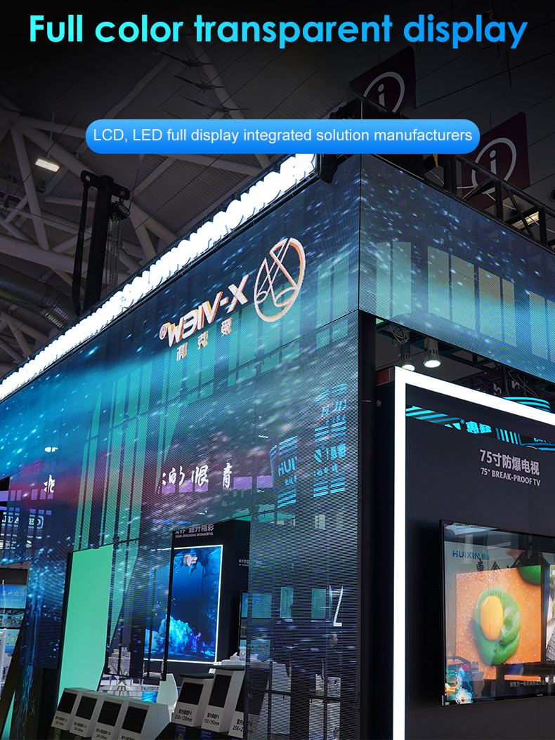 1000nit LED Transparent Display P16.67 - P31.25 Transparent LED Window Display