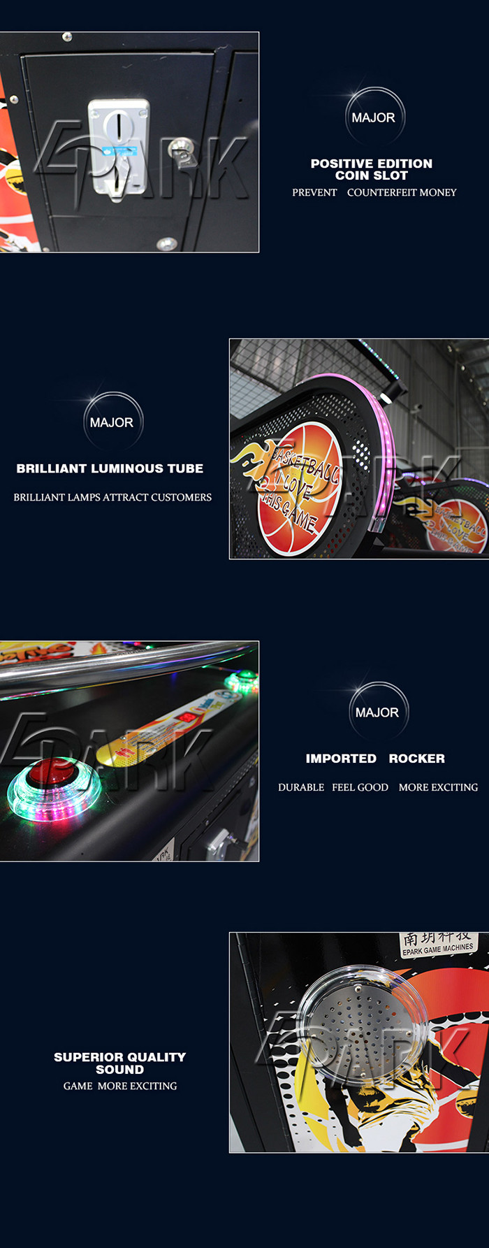 Street Basketball Electronic Coin Operated Arcade Machines