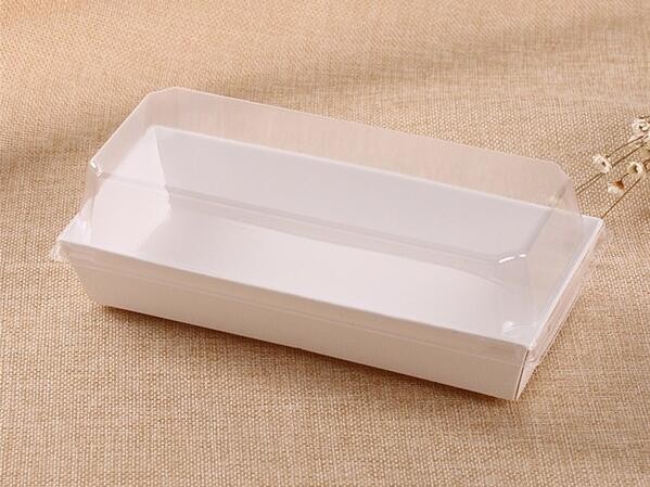 Wholesale custom Paper Cookies packing Cake Box with PVC window,Wholesale Plastic Square Birthday Wedding Packaging Clea