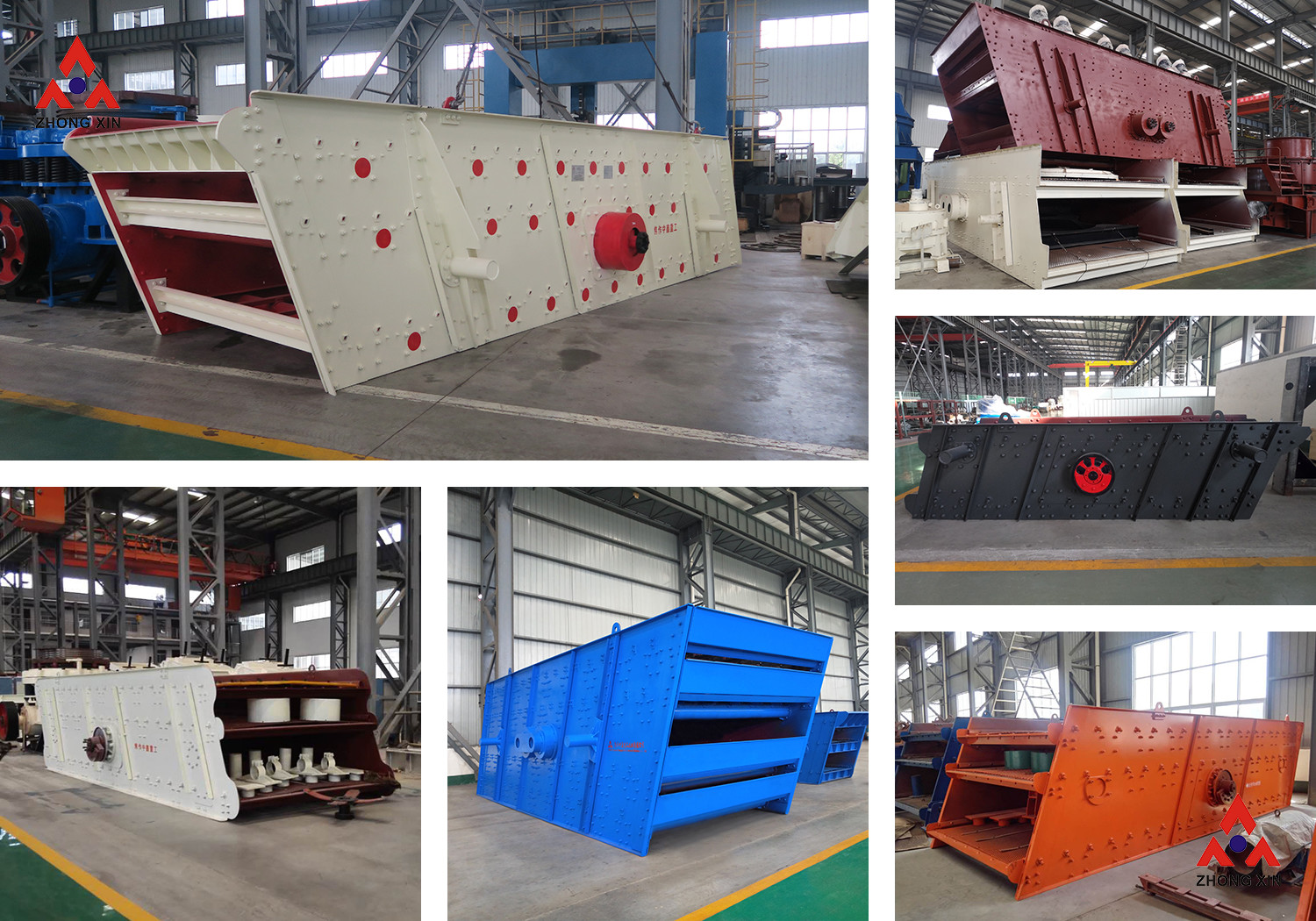 Circular Mobile Sand Vibrating Screen Made by Zhongxin Machinery Company circular YK vibrating screen