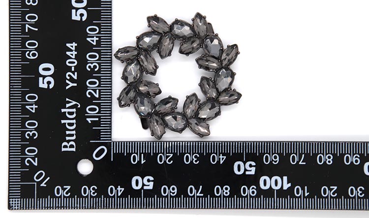 Wenzhou Kml Flower shape crystal fashion decoration metal shoe buckle accessories