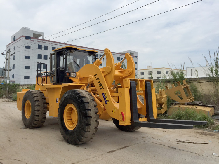 Large 16 Ton Front Loader Forklift Wheel Loader For Handling Marble 162KW