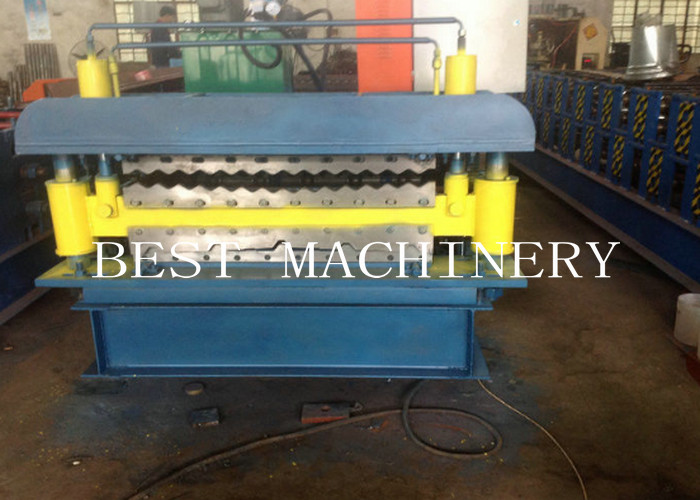 Double Deck Profile Wall Roof Panel Roll Forming Machine Hydraulic Type