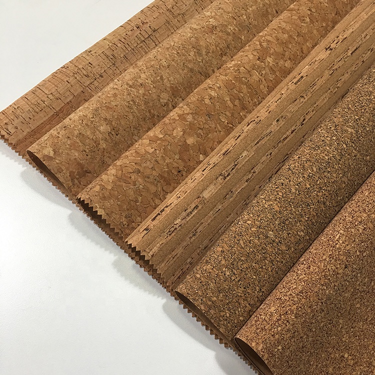 Home Textile Cork Leather Fabric Anti Scratch Soft Touching Commom Background Cloth