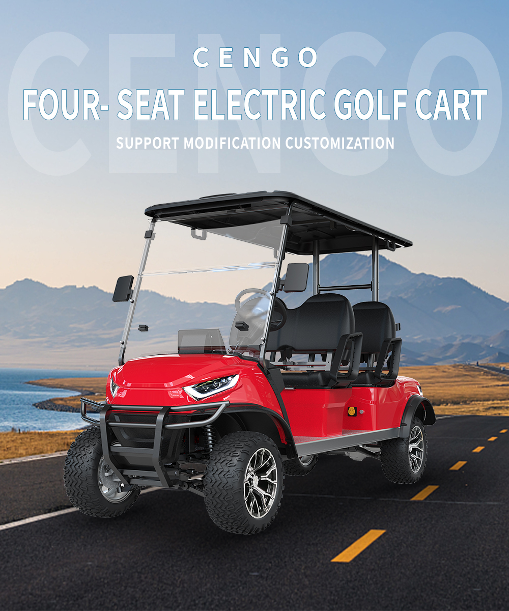 Max Speed 25-30km/h Front Disc Rear Disc Brake System NL-JY4.G 4 Passenger Electric Hunting Car Electric Golf Cart for Club