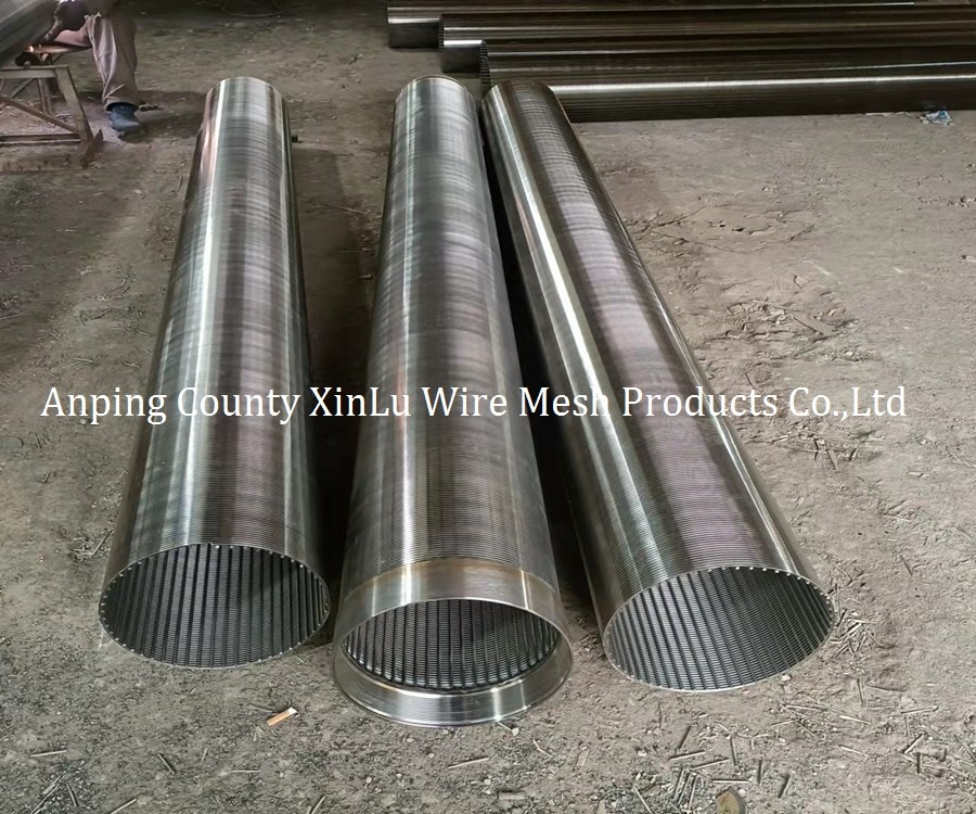 Stainless Steel Wedge Wire Wrap Screen Pipe 9-5/8" Filter Cartridge