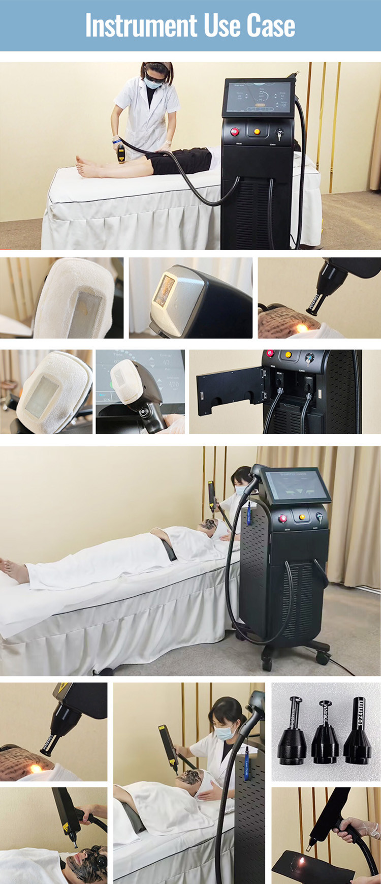 Touch Screen Soprano Titanium Laser Machine Nd Yag For Tattoo Removal