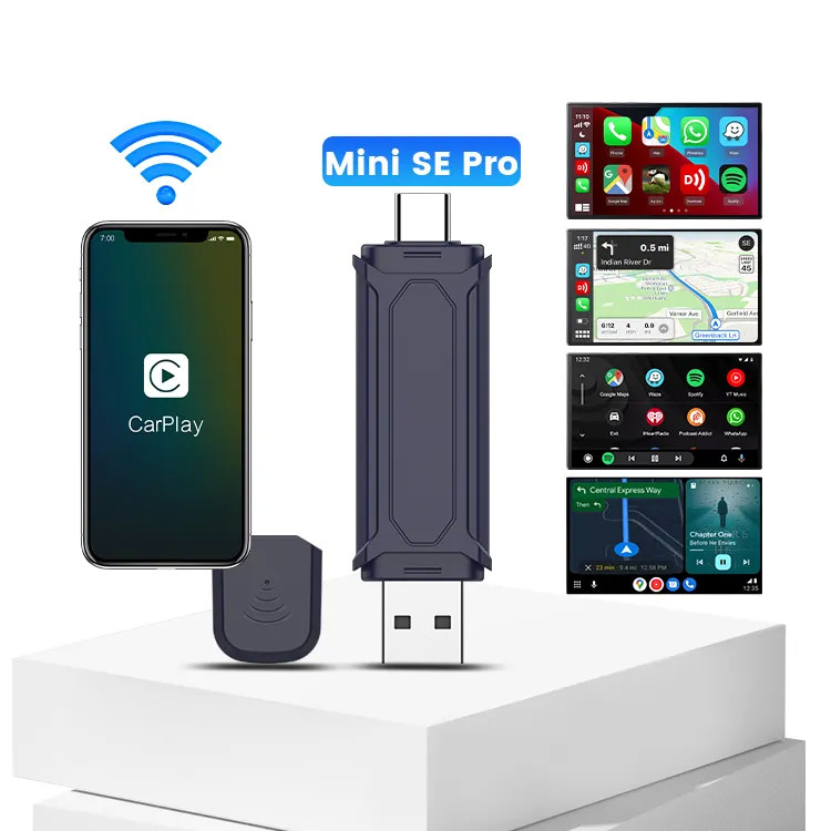 CPC200-Mini SE Pro Auto Connect Wireless Adaper CarPlay Android Auto Plug And Play Dongle For IPhone Apple