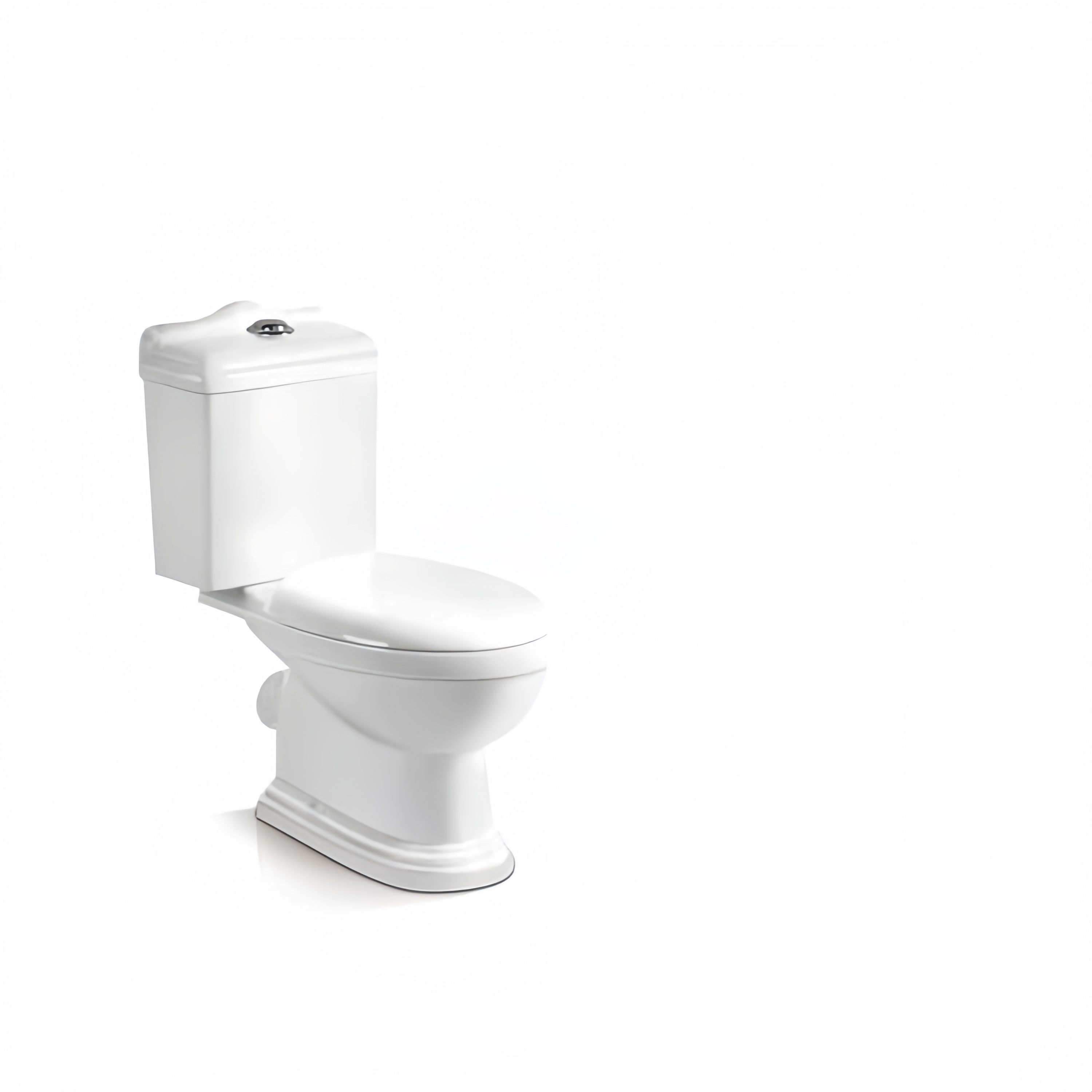 Dual-Flush Traditional Design Comfortable Washdown Water Closet Toilet Seat for Bathroom