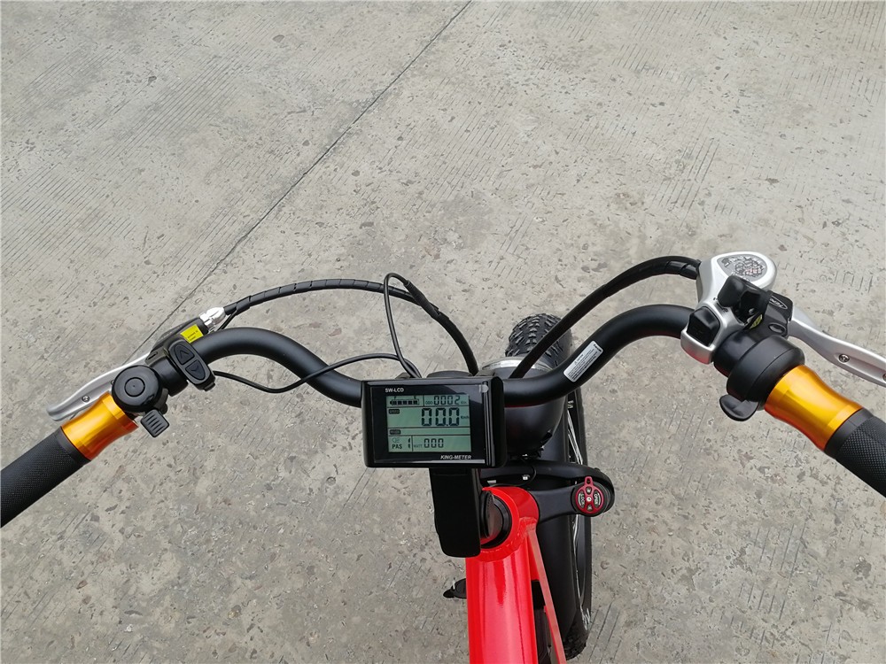 LCD Display Brushless Motor Electric Fat Tire Bikes For Adults 48V 13AH Lithium Battery