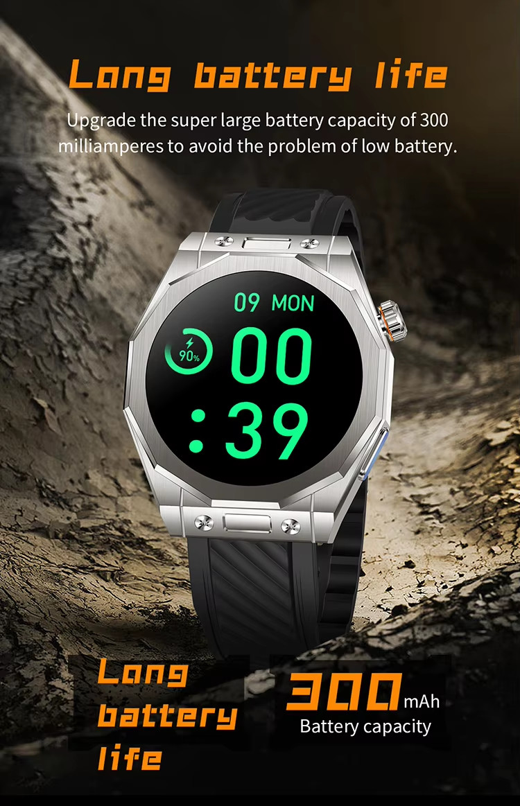 Body Temperature Bracelet Smart Watches For Outdoorsmen Z83max 1.52 Inch Screen