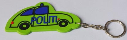 Cute Pvc Rubber Keychain For Kids , Any Shape 3d Keychains Custom