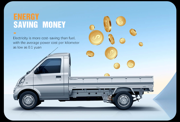 2023 Light Cargo Truck Electric Mini Truck 4x4 Pickup Truck Wuling Auto Van Ev 50 Electric Cars Adults Vehicle