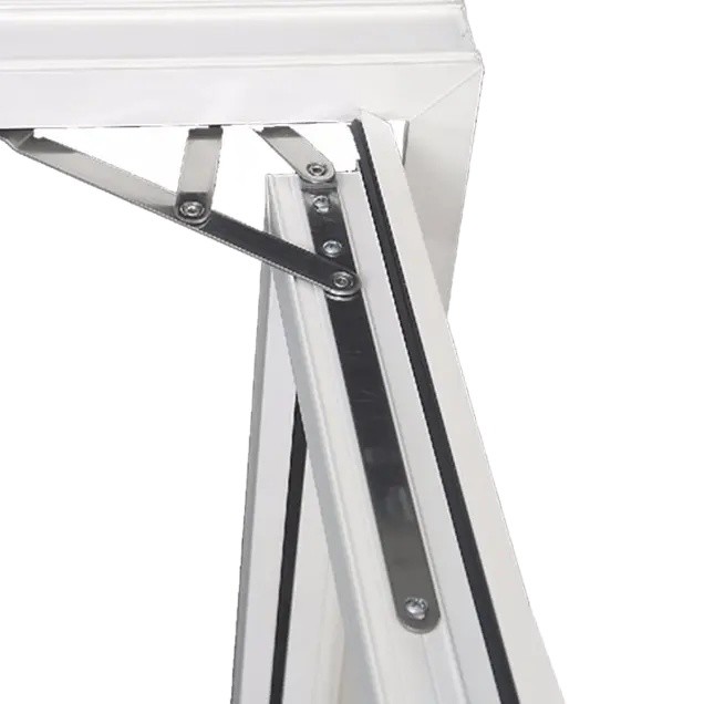 Modern Design PVC UPVC Glass Casement Windows Sound Insulation Casement Windows With Screens