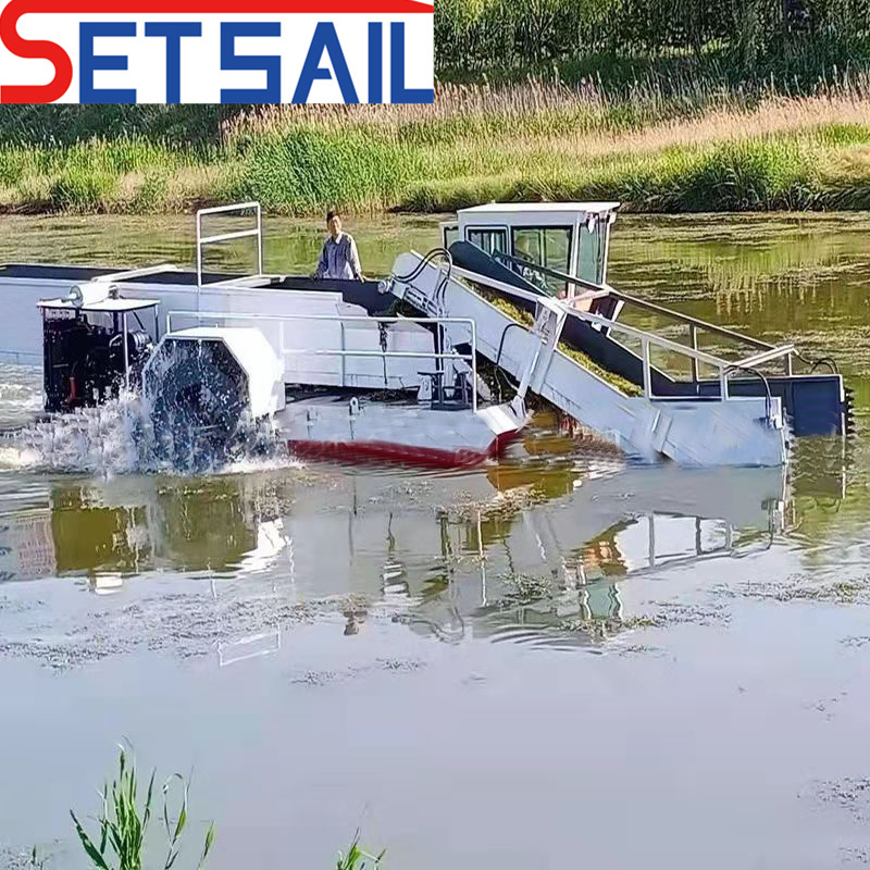 2022 Self Propelled Aquatic Weed Harvester for River Cleaning