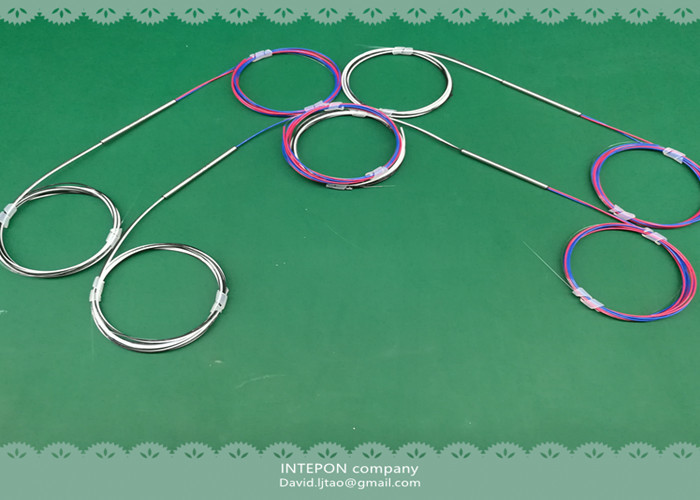 Fiber coupler, 1550nm, 1x2 port, single window, 50:50 coupling ratio, 900um loose tube.