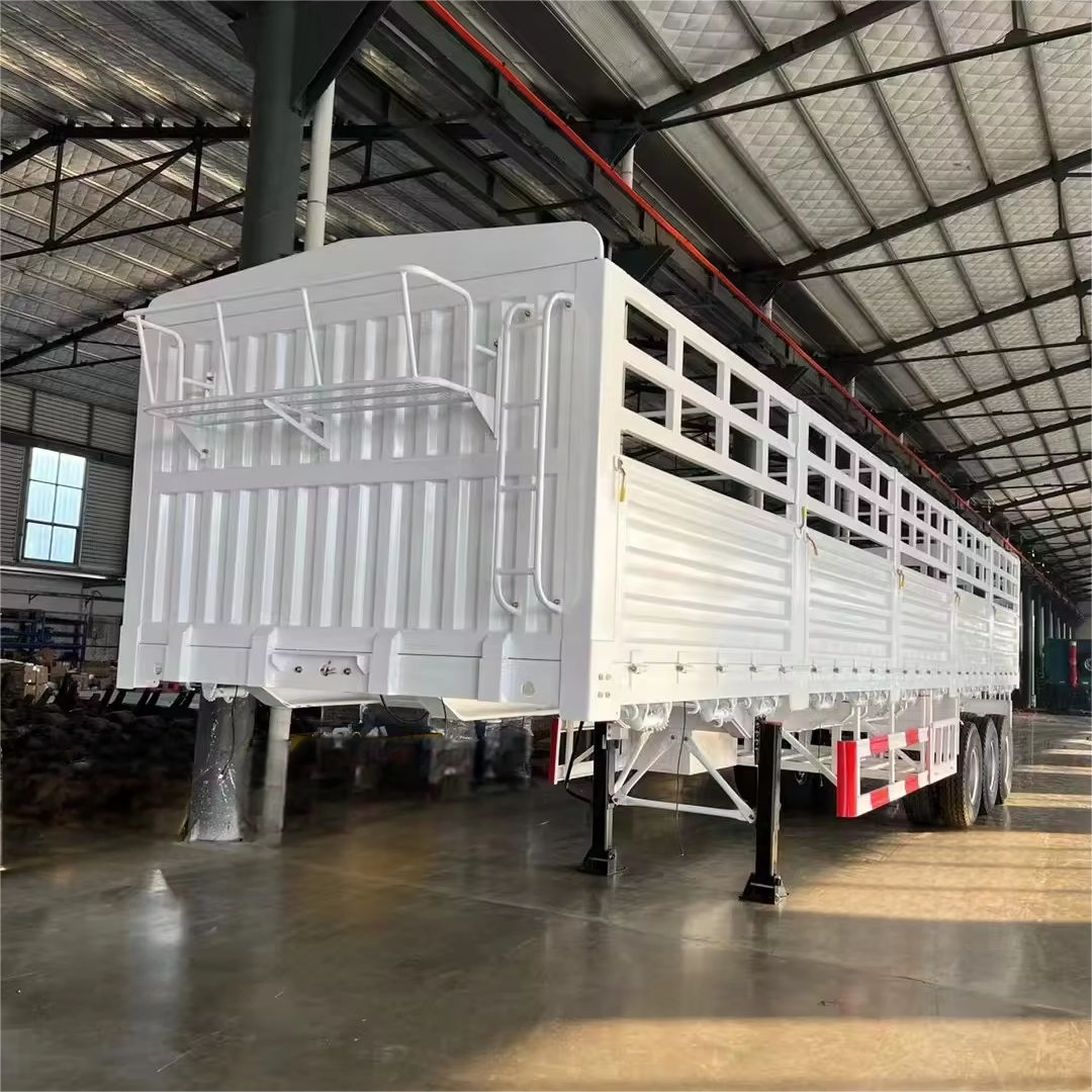 CIMC 3 axle Fence Truck mechanical suspension truck Fence semi trailer