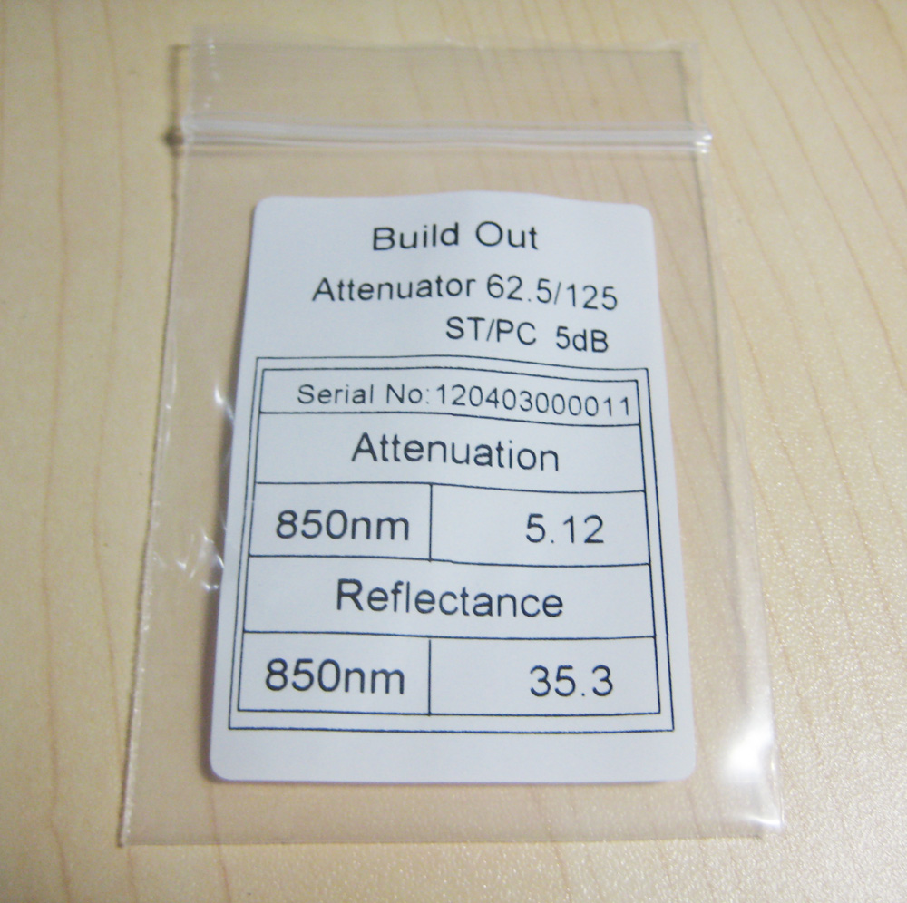 High Precision Multimode ST PC Fixed Fiber Optic Attenuator 1-30DB