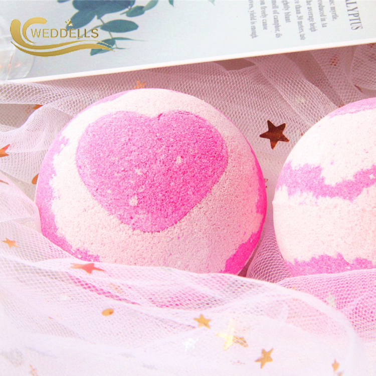 Rich Bubble Relaxing Heart Custom Bath Bombs One Year Shelf Life Custom Color