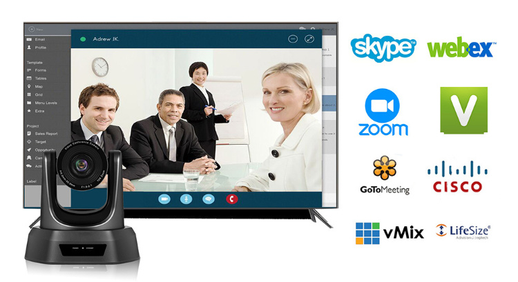 Nv10A 10X Zoom HDMI/SDI/USB 3 Video Outputs HDMI HD1080p Video Conference Camera