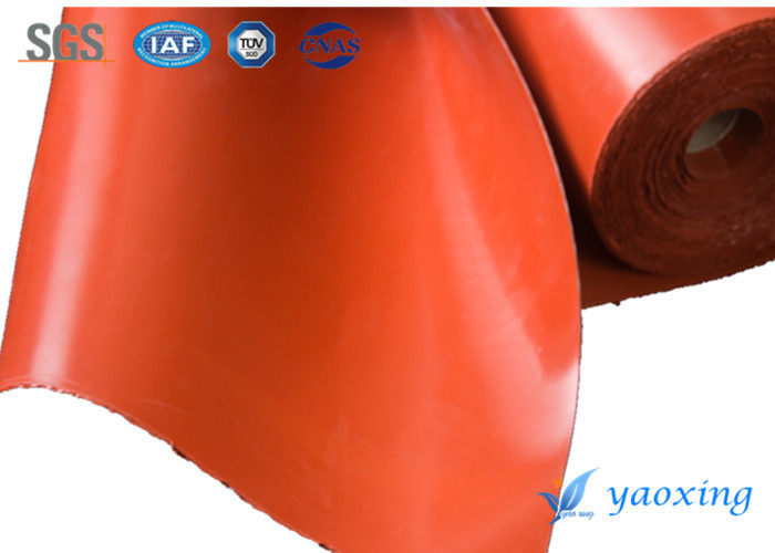 1.5mm Red Single Side Silicone Coated Fiberglass Fabric