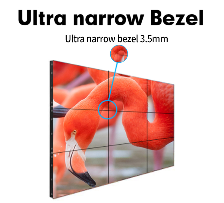 3.5mm Bezel SCCP LCD Advertising Display 55Inch Narrow Edge