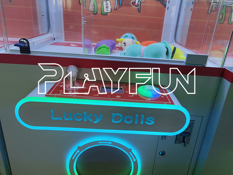 Playfun Hot Sale Custom Lucky Dolls New Design Crane Claw Dolls Game Machine Claw Doll Machine Claw Machine Crane