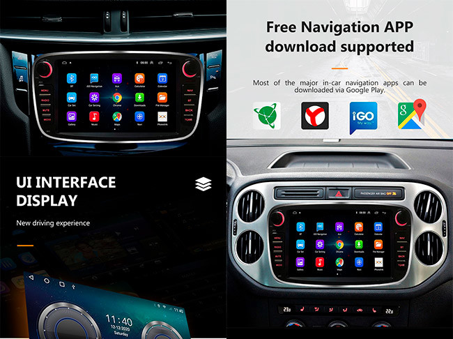 Android 10 2 Din Car Multimedia Player 7inch Double Din Car Android Stereo RAM 2GB Ford Focus Mondeo