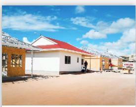 ISO3834 Q345B Light Steel Villa House With PU Panel , Q235B Prefabricated Home