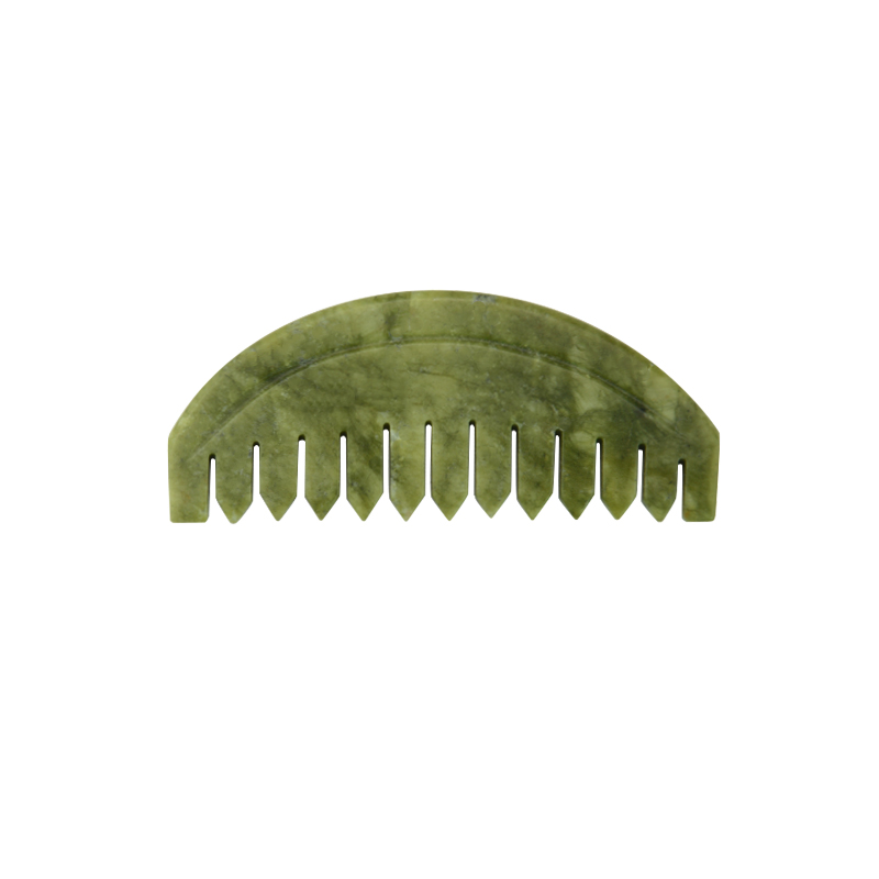Facial Darken Green Jade Comb Gua Sha Xiuyan Jade Material