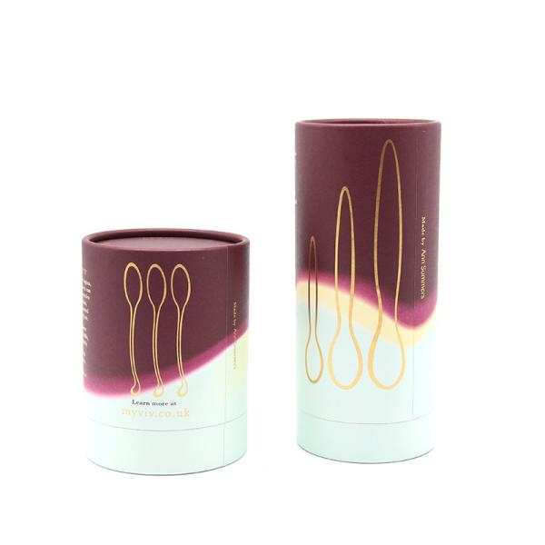 Factory Custom Makeup Skincare Box Round Paper Tube Packaging Paper Tube