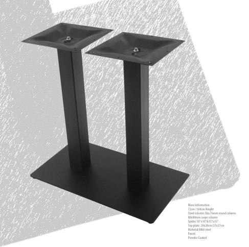 Metal Dining Table Base Powder Coated Mild Steel For Hotel Cafe Restaurant Table