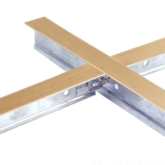 Galvanized Steel T Bar Ceiling Grid High Durability Saving Installation Time