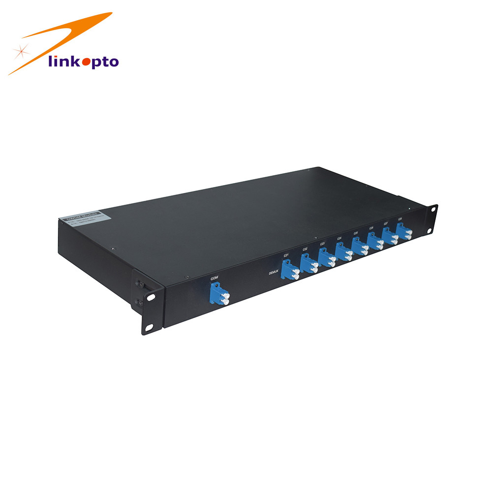 100GHZ 8CH DWDM Mux Demux Module ABS Box Type ITU Grid C - Band Wavelength