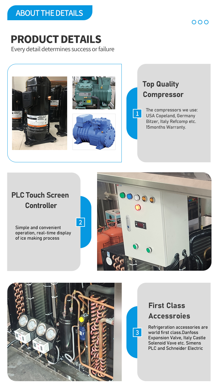 2Ton Salt Water Ice Block Machine Fresh Keeping Air Cooled Big Ice Block Maker