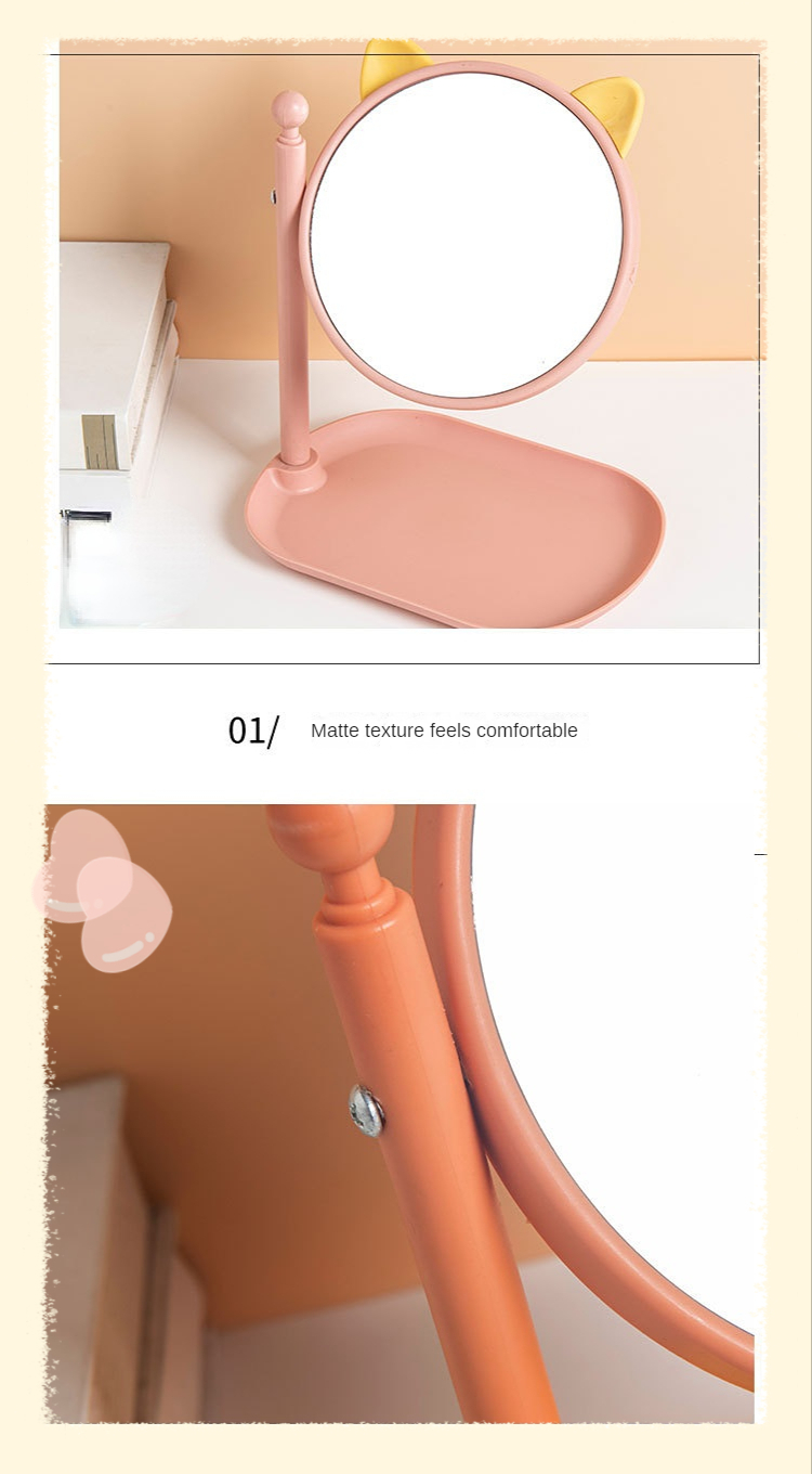 Everyday Fashion Morden Style Pocket Mini Lady Dressing Heart Shaped Makeup Mirror
