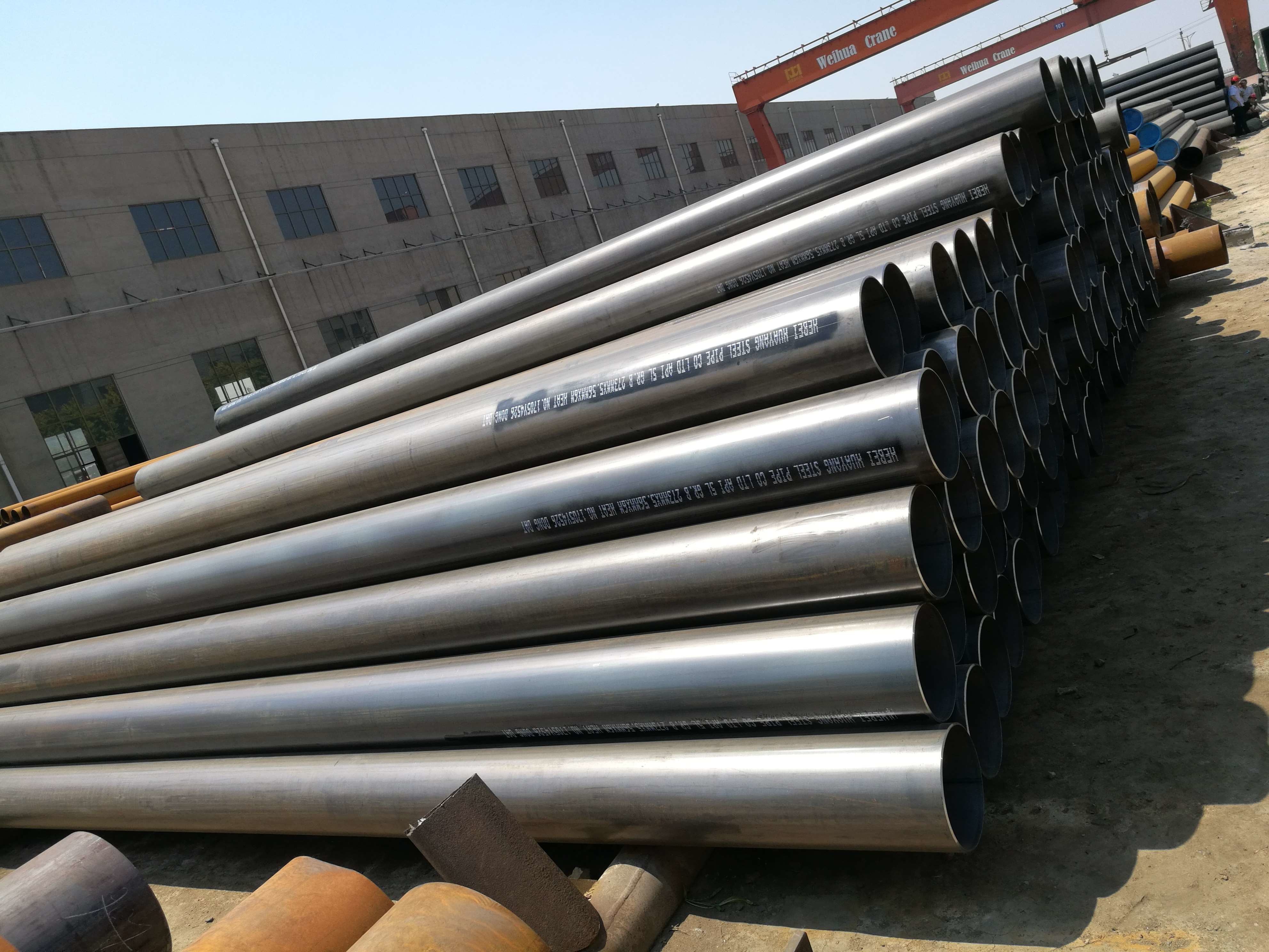 High Diameter A53 Grade A JIS G3452 ERW Carbon Steel Pipe
