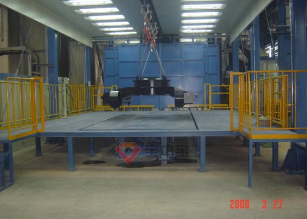 Automatic Spray Painting Line For Heavy Machinery Paint Booth Continue Transport