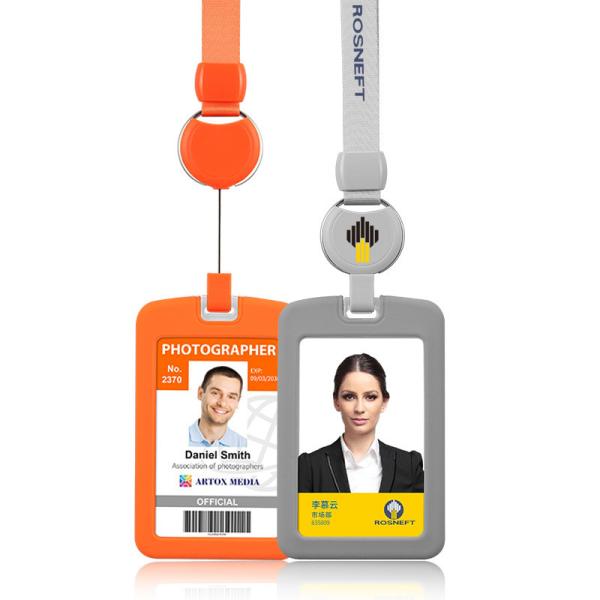Office School ID Credit Cards Proximity Key Tastless Green ID Card Holder