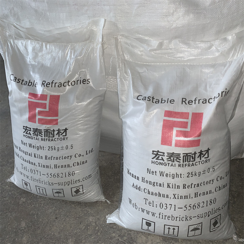High Alumina Castable for Aluminium Melting Furnace Lining in Bulk Density 2.0-2.5g/cm3