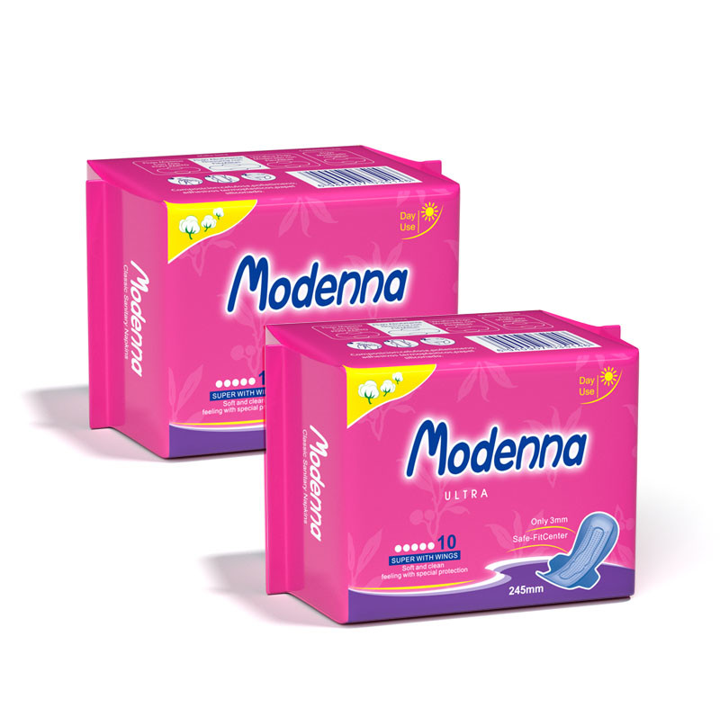 OEM Womens Period Pads High Absorbency Bamboo Menstrual Pads Skin Friendly