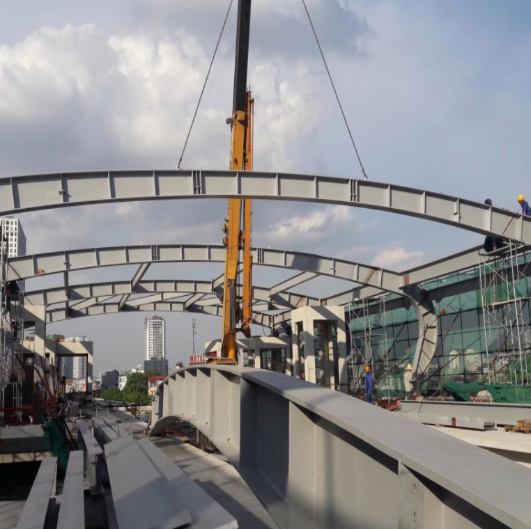 HDG Galvanizing Steel Structure Bolt Connecting Bridge Henvy Steel Bridge