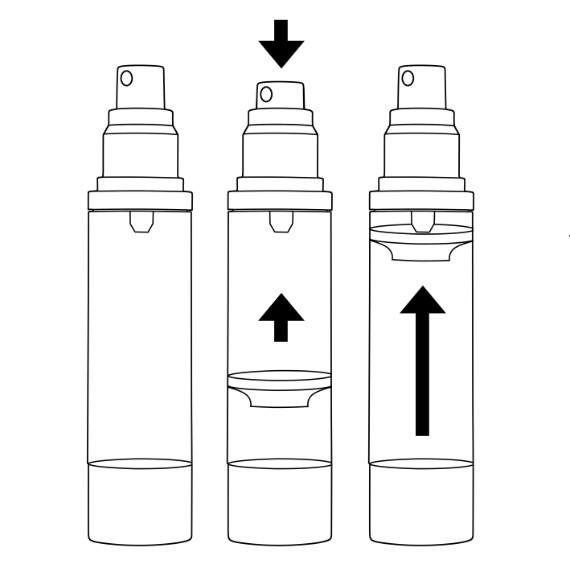 Short And Fat Airless Cosmetic Bottles Lotion Separating BPA Free