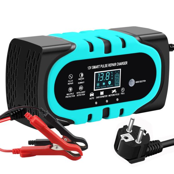 Digital Display Battery Charger 12V 24V 20A 15A 10A 6A Smart Repair Charger with