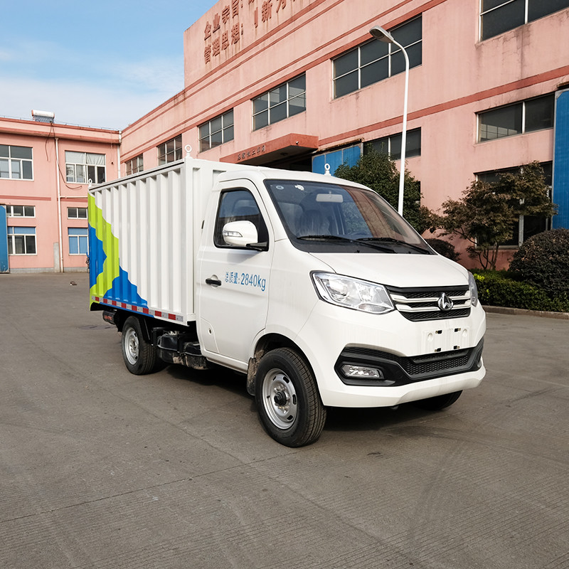 Hanging Barrel Garbage Can Truck Open Type High Capacity Mini Garbage Truck