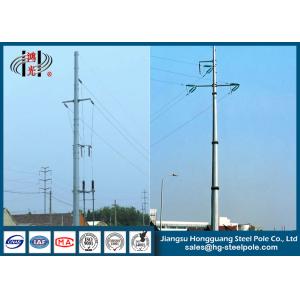  Hot Dip Galvanized Dodecagonal Electrical Power Pole with Cross Arms Manufactures