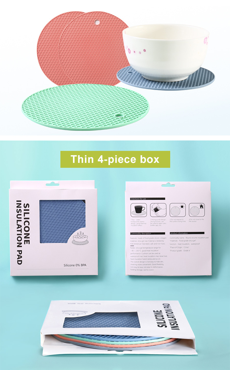 Silicone Pot Holder, Hot Pads,Heat Resistant Coasters, Tableware Insulation Pad Potholders