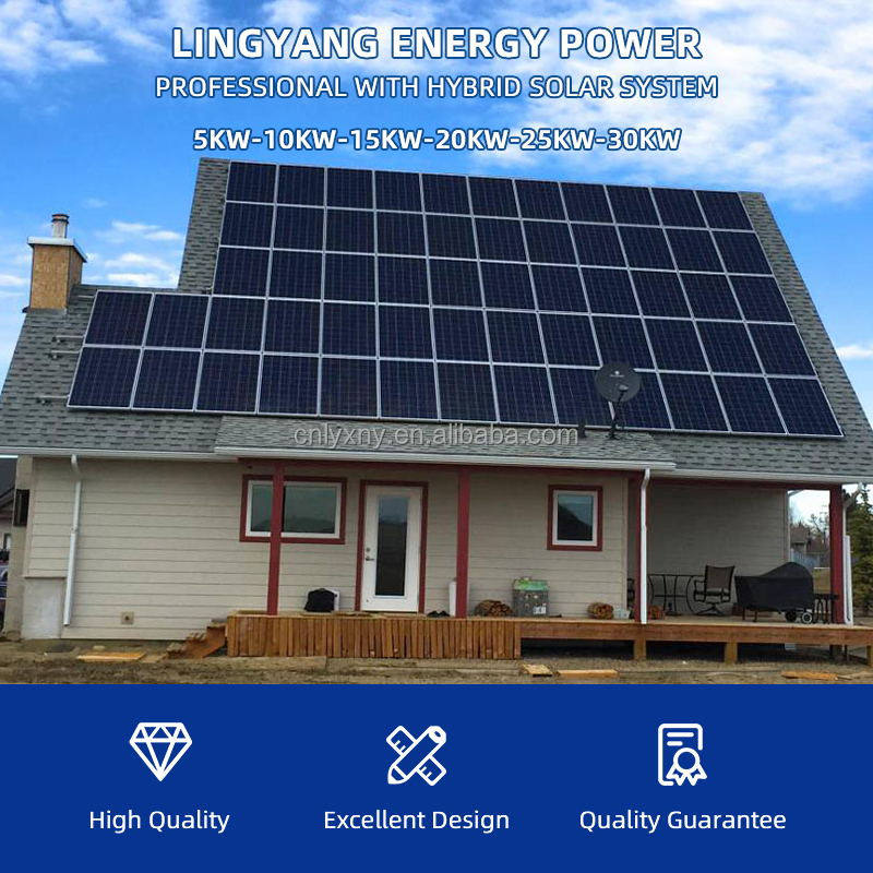 High quality carport roof complete kit inverter battery hybrid energy storage 12kw solar energy system